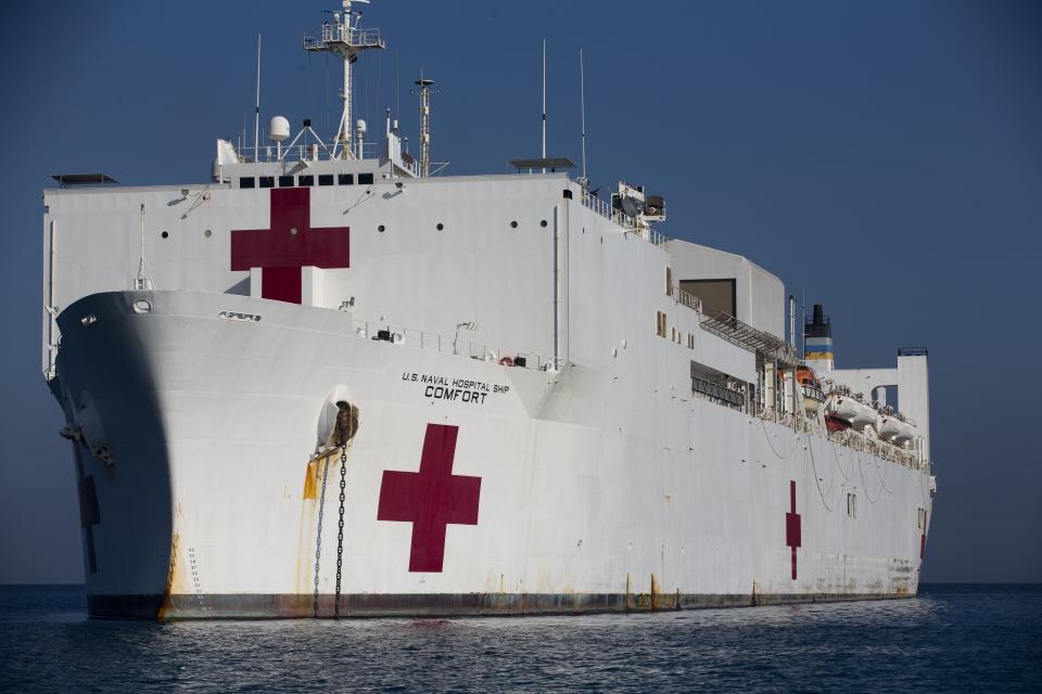 U.S. Navy hospital ship USNS Comfort