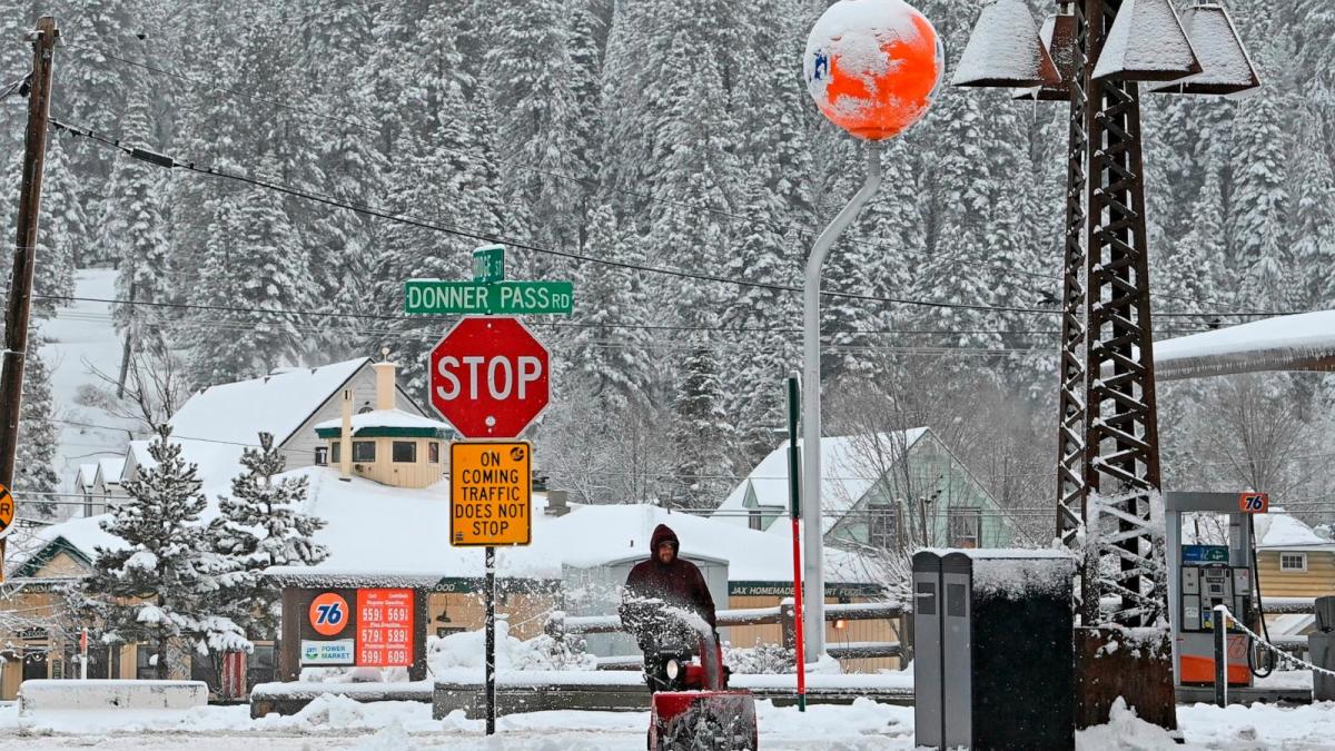 California storm could bring 12 feet of snow to Sierra Nevada mountains