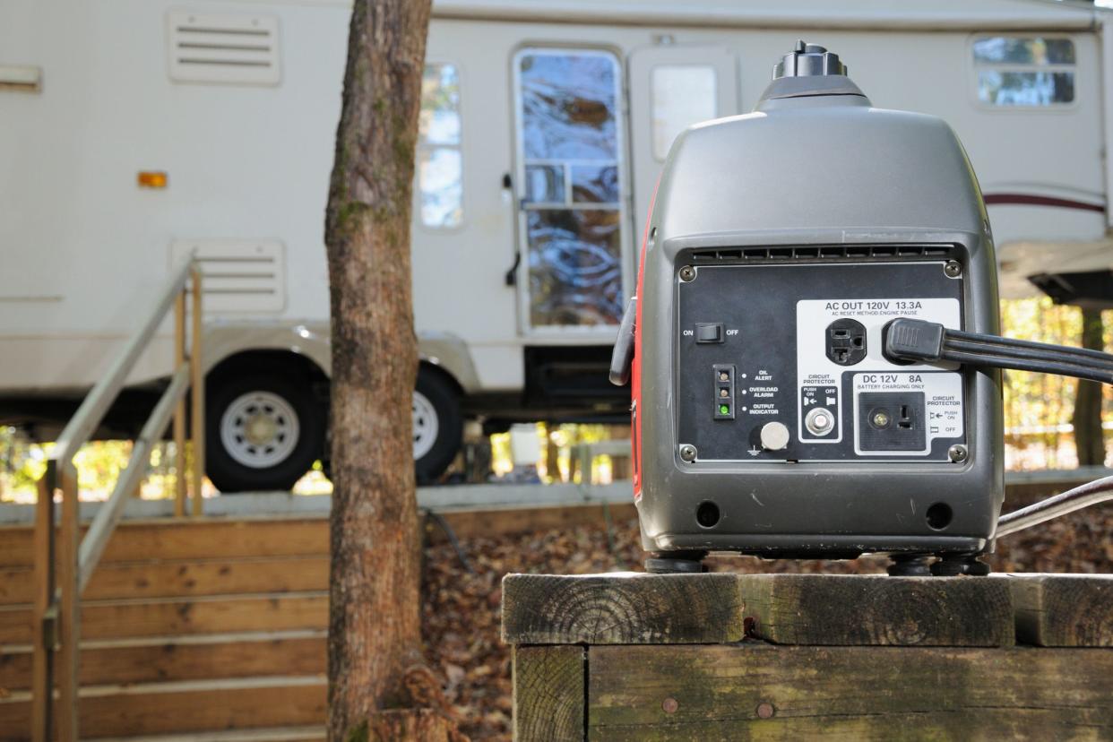 generator, rv in background