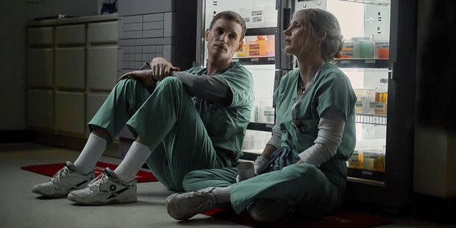 Courtesy of TIFF Eddie Redmayne and Jessica Chastain in 'The Good Nurse'