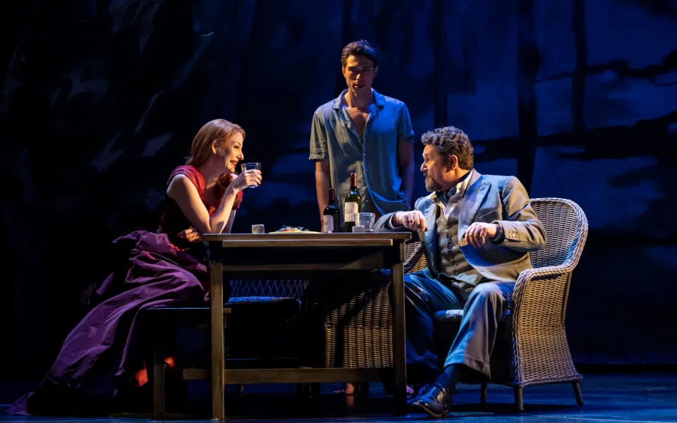 Laura Pitt-Pulford as Rose, Jamie Bogyo as Alex and Michael Ball as George - Johan Persson
