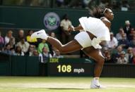 Britain Tennis - Wimbledon - All England Lawn Tennis & Croquet Club, Wimbledon, England - 5/7/16 USA's Serena Williams in action against Russia's Anastasia Pavlyuchenkova REUTERS/Stefan Wermuth