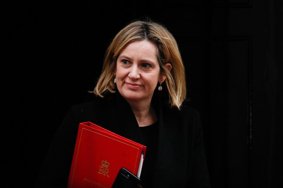 Amber Rudd is said to have urged Downing Street to permit a free vote on the option to block a no deal Brexit (Adrian Dennis/AFP/Getty Images)