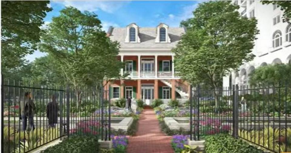 A replica of the Tullis Manor will be built as part of the proposed Tullis Garden Hotel & Casino at the beach in East Biloxi.