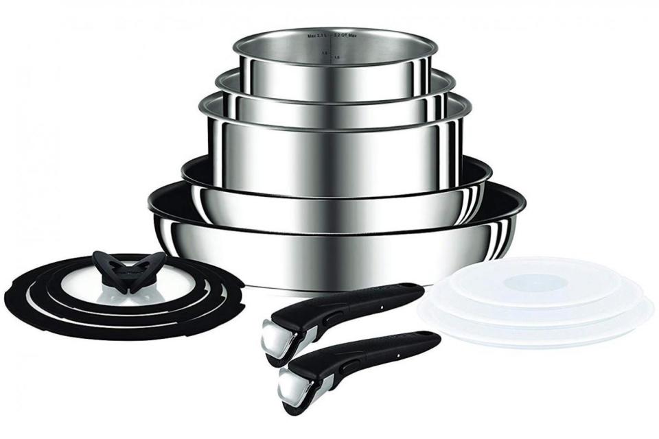 Tefal Ingenio Pan Set, Stainless Steel, 13-Piec