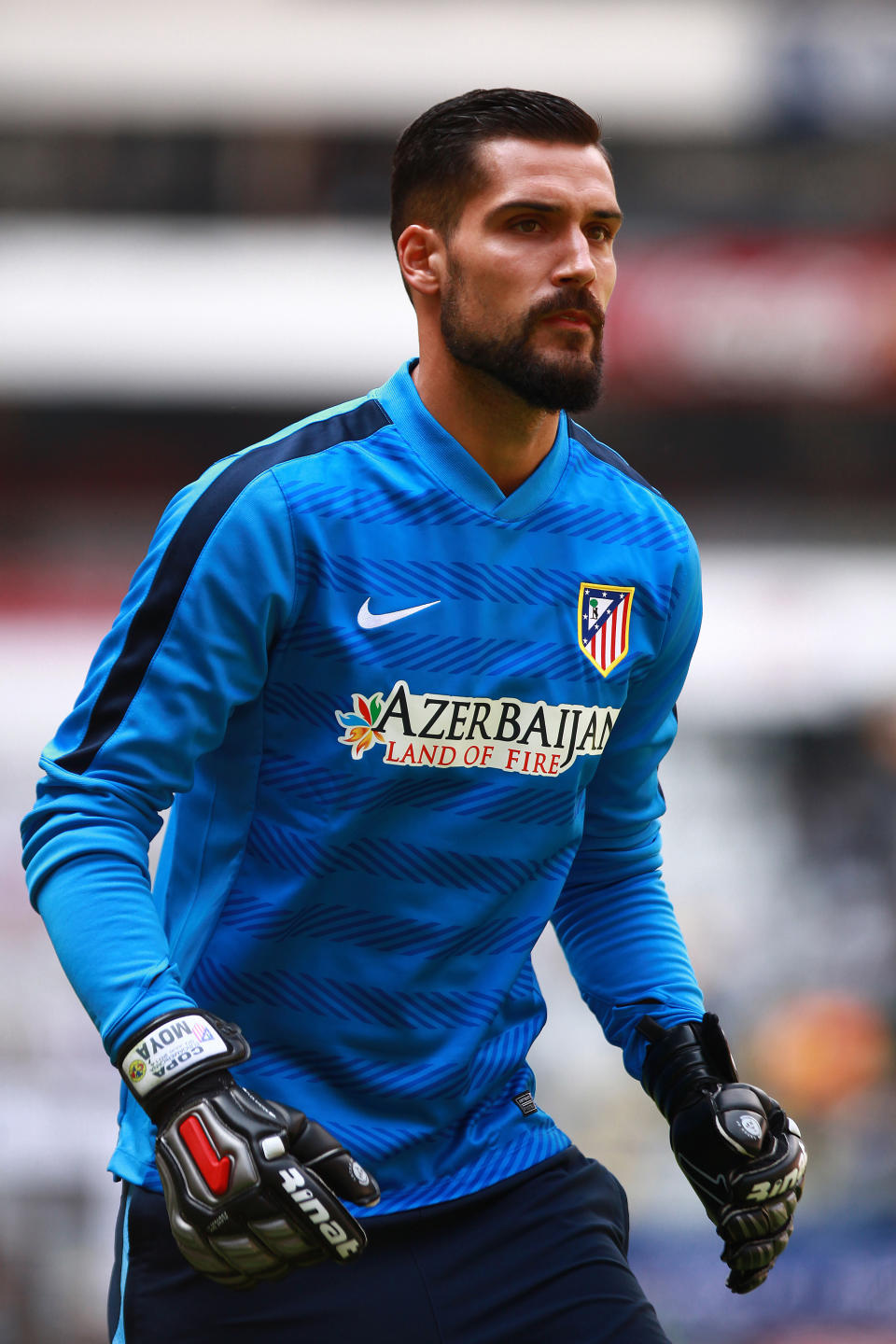 Miguel Angel Moya del Atletico de Madrid durante el juego de la Copa Euroamericana 2014 en el Estadio Azteca el 30 de Julio de 2014 en el Distrito Federal. (Foto: Manuel Velasquez/JAM MEDIA)