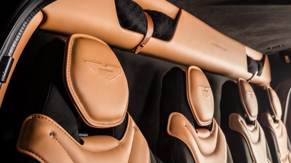 The leatherwork on the Aston Martin ACH130 was inspired by its DB11. - Credit: Courtesy ACH