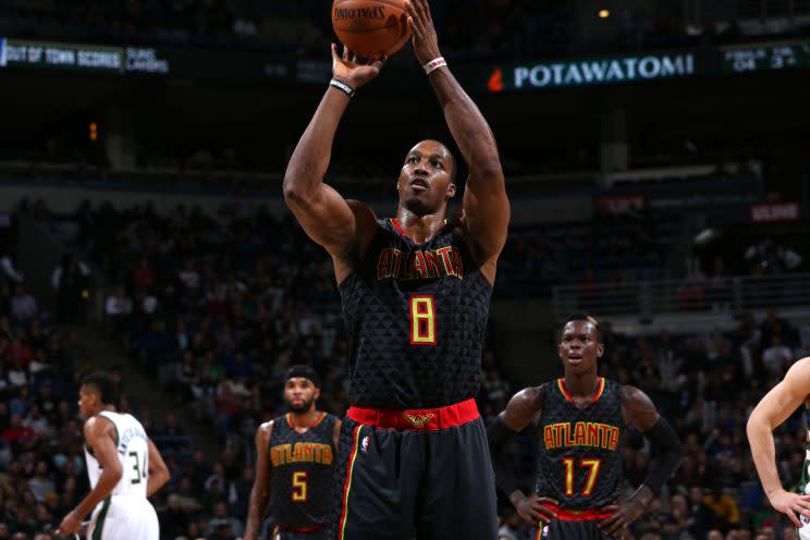 Dwight Howard is a 56.6 percent career free-throw shooter. (Getty)