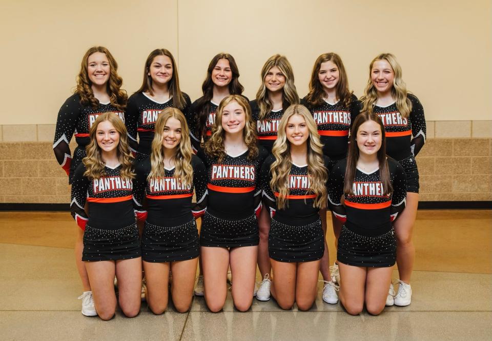 The Washington High School competitive cheerleading team will compete in the IHSA state finals in February 2023.