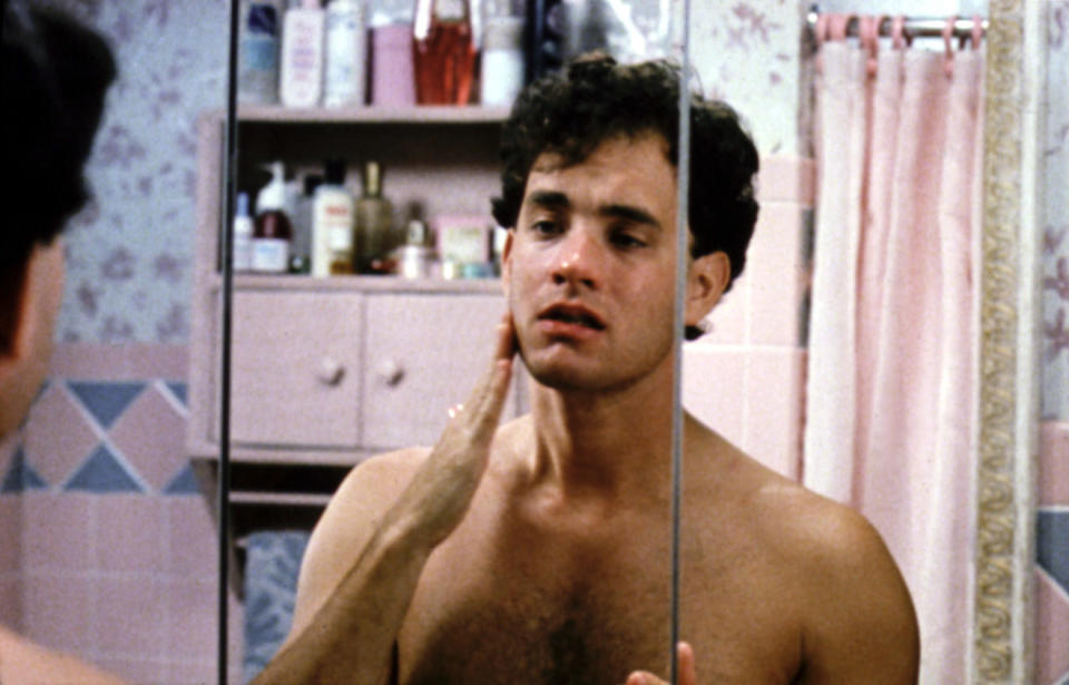 Tom Hanks as a twentysomething man