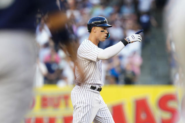 New York Yankees Aaron Judge Fanatics Authentic Game-Used #99 White  Pinstripe Jersey vs. Seattle Mariners on August 8, 2021