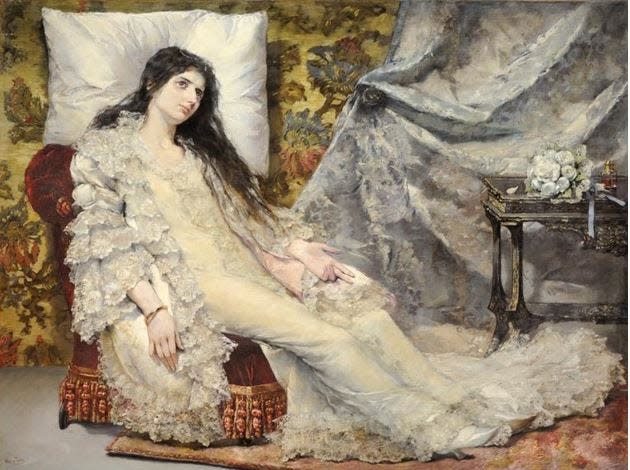 Late 19th-century actress Sarah Bernhardt famously portrayed Camille in "La Traviata."