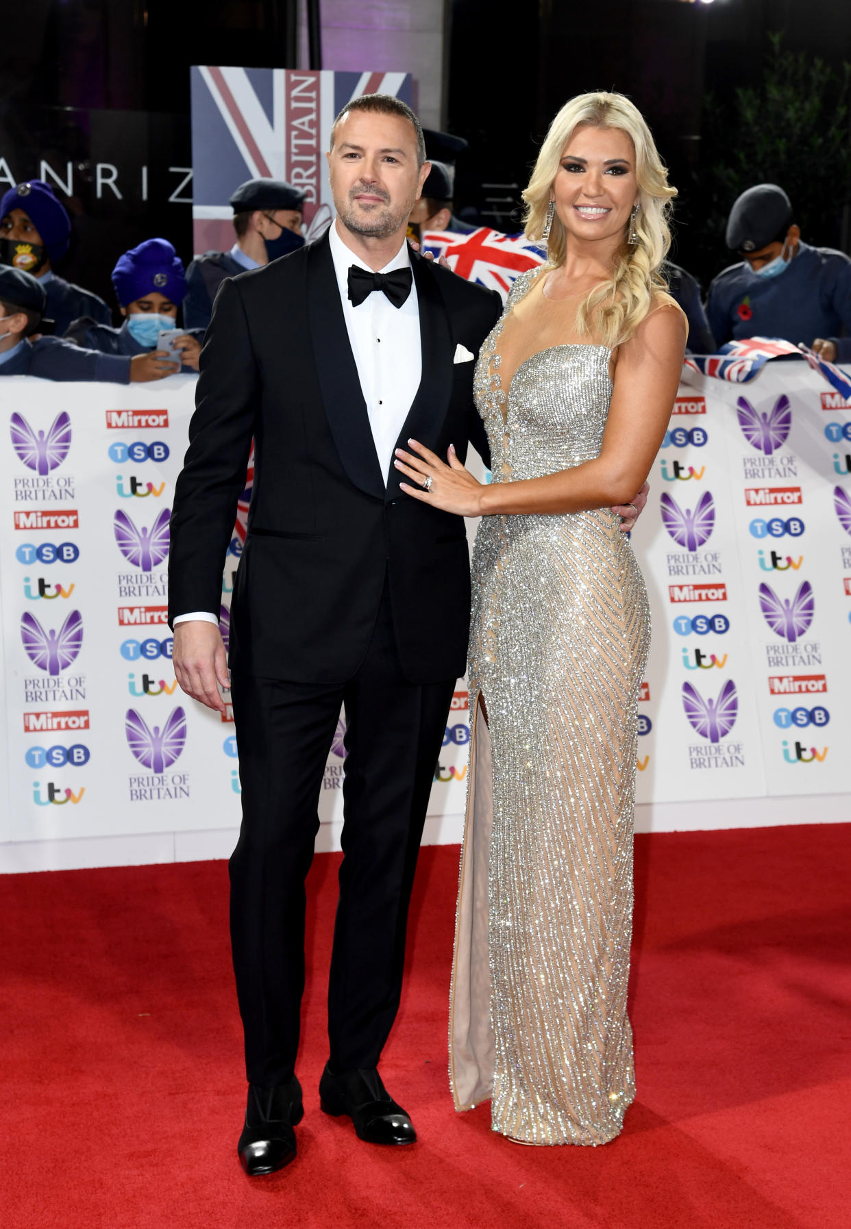 Paddy McGuinness and Christine Martin attend the Pride Of Britain Awards 2021 at The Grosvenor House Hotel on October 30, 2021 in London, England. (Photo by Gareth Cattermole/Getty Images)