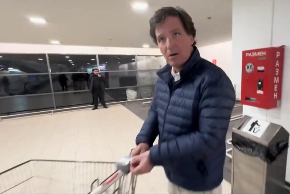 Tucker Carlson is outstanded by using change to unlock carts in Russia (Screenshot / Tucker Carlson)