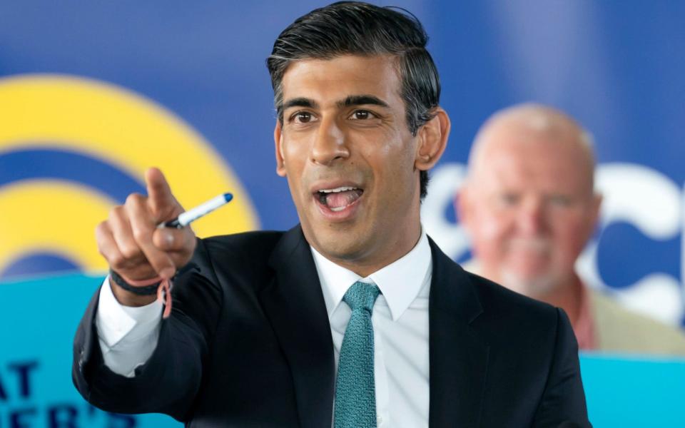 Rishi Sunak, the former chancellor and Tory leadership contender - Danny Lawson/PA