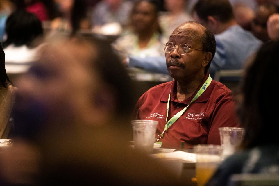 Mayor Pro-Tem Curtis Richardson listens to speakers during the Tallahassee Chamber conference on Saturday, Aug. 20, 2022 at the Ritz Carlton at Amelia Island. 