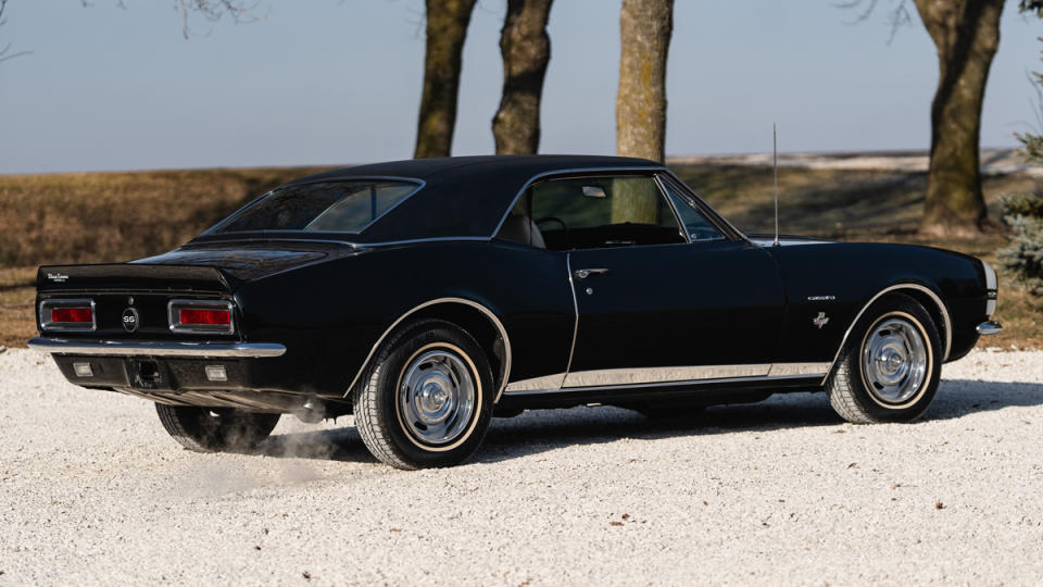 A 1967 Chevrolet Camaro RS/SS muscle car.