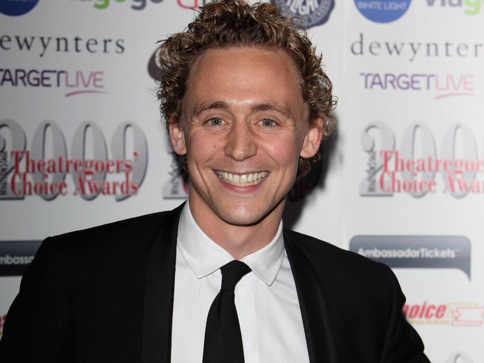 Tom Hiddleston, after accepting the Whatonstage.com Theatregoers' Choice Award for Best Supporting Actor in a Play for Donmars Ivanov and Othello at the Theatregoers' Choice Awards at the Price of Wales Theatre on February 15, 2009 in London, England.