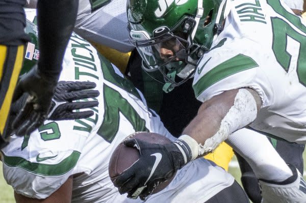 New York Jets running back Breece Hall leads my Week 8 rankings. File Photo by Archie Carpenter/UPI