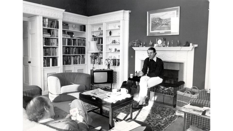 Mark Phillips In His Study At Gatcombe Park. 1983. 