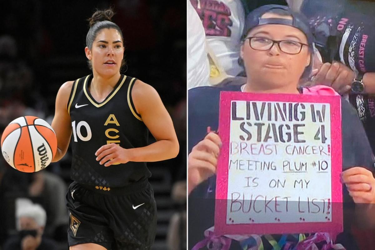 Kelsey Plum's reaction to receiving a gift from Tom Brady is everything ❤️  