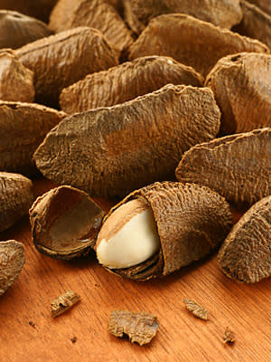 <div class="caption-credit"> Photo by: istock.com</div><b>Brazil Nuts: Potent Cancer</b> <br> Protector Just one Brazil nut packs more than 100 percent of the daily value for the mineral selenium, which may help prevent certain cancers, including bone, prostate, and breast cancer. A recent study in the Journal of Medicinal Food suggests that the selenium found in Brazil nuts, along with soy, may help fight prostate cancer by inhibiting the growth of cancerous cells. However, don't overdo it on Brazil nuts: High levels of selenium can be harmful, so stick to a serving or less. <br> Serving info: 5 to 6 nuts = 185 cals, 18 grams fat