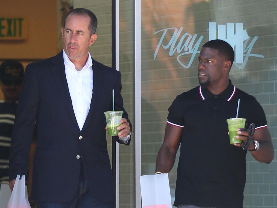 Jerry Seinfeld and Kevin Hart go shopping in an episode of Comedians in Cars Getting Coffee (Rex/Shutterstock)