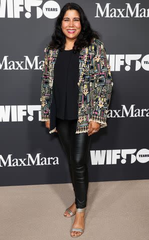 <p>Monica Schipper/Getty</p> Nisha Ganatra