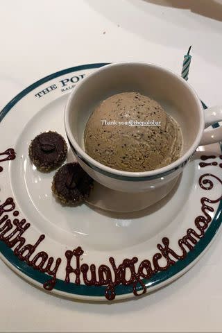 <p>thehughjackman/Instagram</p> Hugh Jackman's birthday dessert