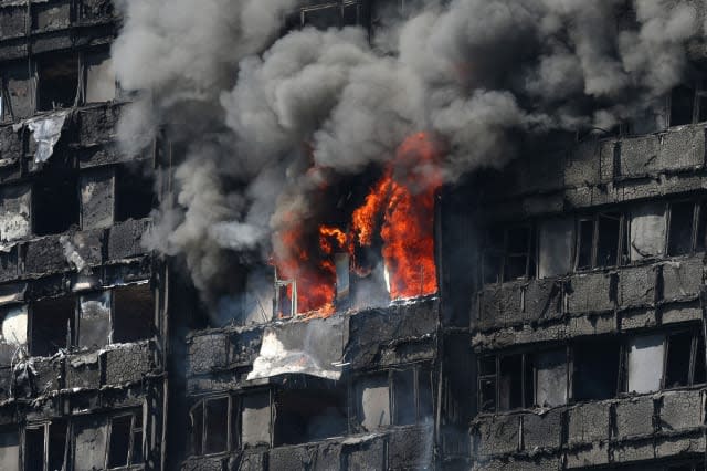 Tower block fire in London