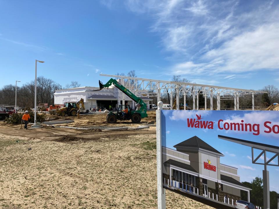 Progress continues on the planned Wawa at Landis Avenue and Mill Road in Vineland.