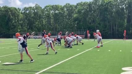 VIDEO: Benjamin football battles in season’s first day of contact
