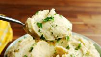 <p>Regular mash < Garlic mash </p><p>Get the <a href="https://www.delish.com/uk/cooking/recipes/a31774209/roasted-garlic-mashed-potatoes/" rel="nofollow noopener" target="_blank" data-ylk="slk:Roast Garlic Mash" class="link ">Roast Garlic Mash</a> recipe. </p>