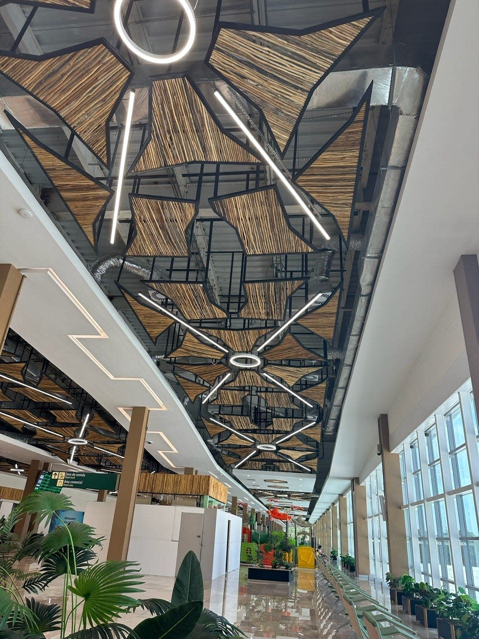 Ceiling decoration in Tulum Airport