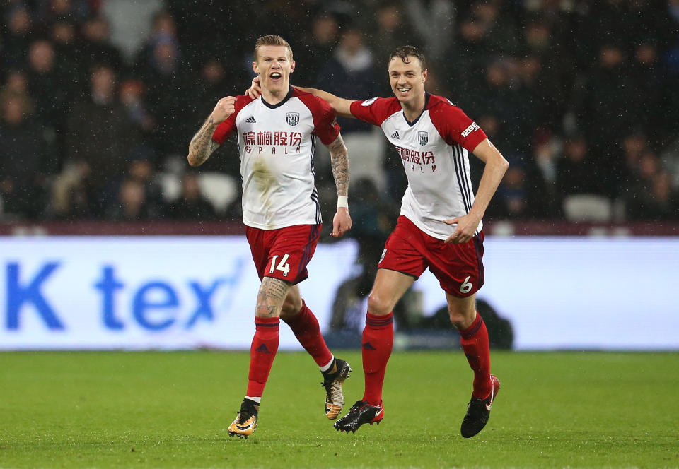 James McClean put Albion ahead with a deflected effort.