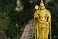 <p>Les marches des grottes de Batu se trouvent à l’extérieur d’un des temples les plus célèbres de Malaisie, et 558,000 hashtags leur ont été dédiés. <em>[Photo: Getty]</em> </p>