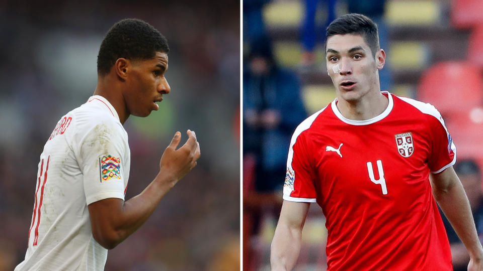 Marcus Rashford and Nikola Milenkovic could be one in, one out at Manchester United