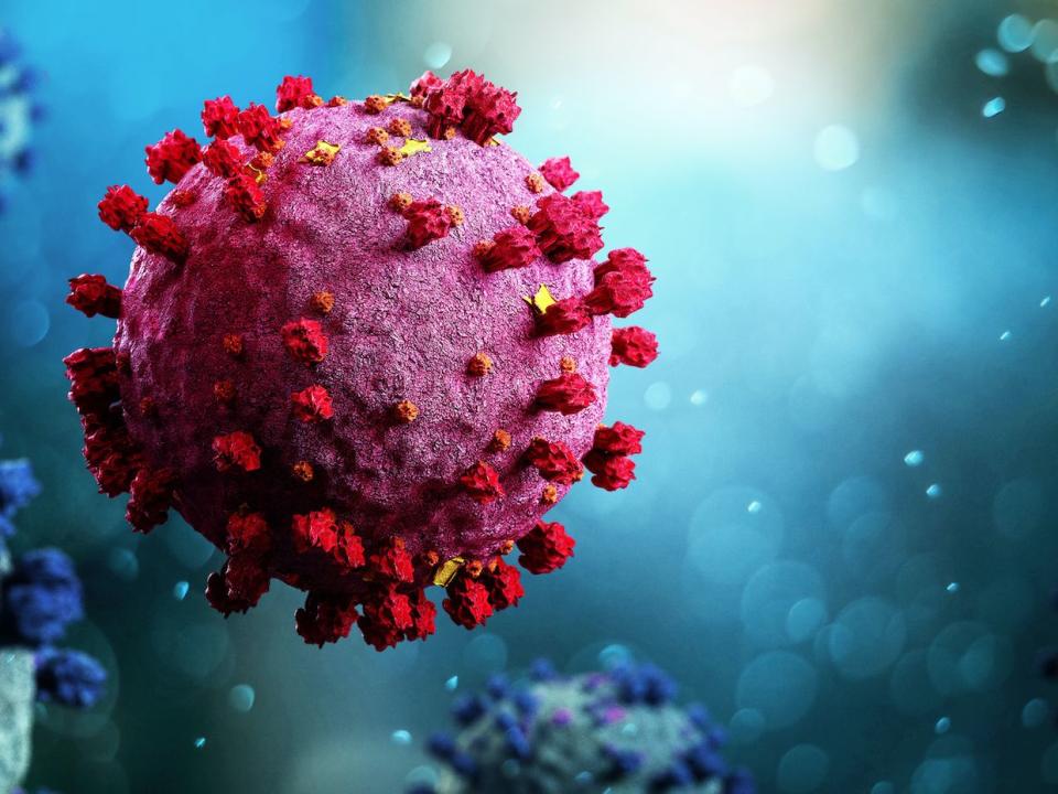 Coronavirus Covid-19 background - 3d rendering