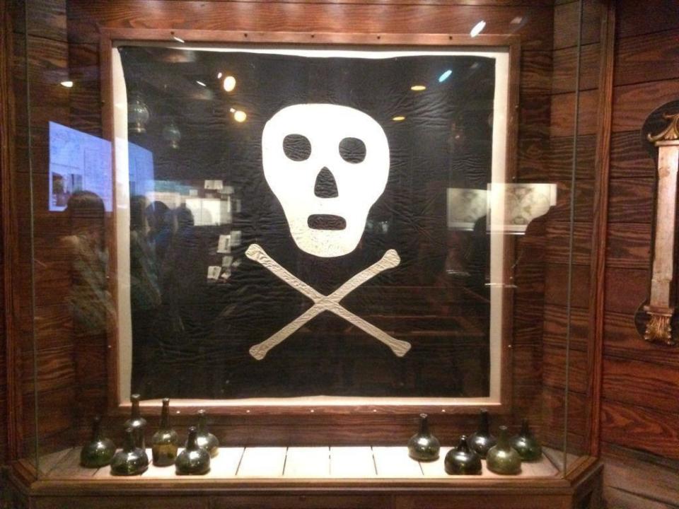 A Jolly Rogers flag