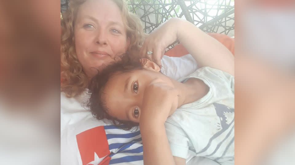 Sarah Moses and her three-year-old son Jack were found murdered inside their Kiribati home on Saturday morning. Source: Facebook / Bryce Moses