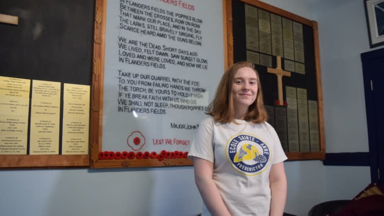 Remembering a Vimy veteran: Fredericton teen earns pilgrimage