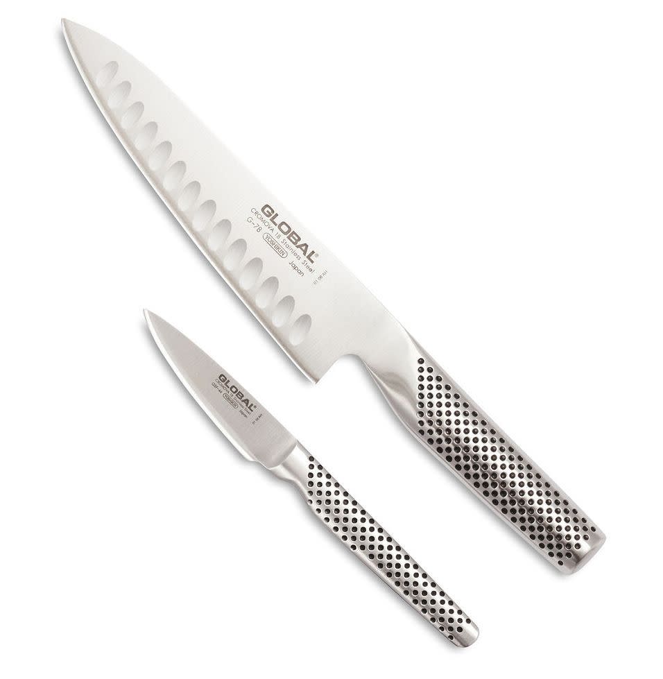 Global Hollow-Edge Chef’s Knife Set