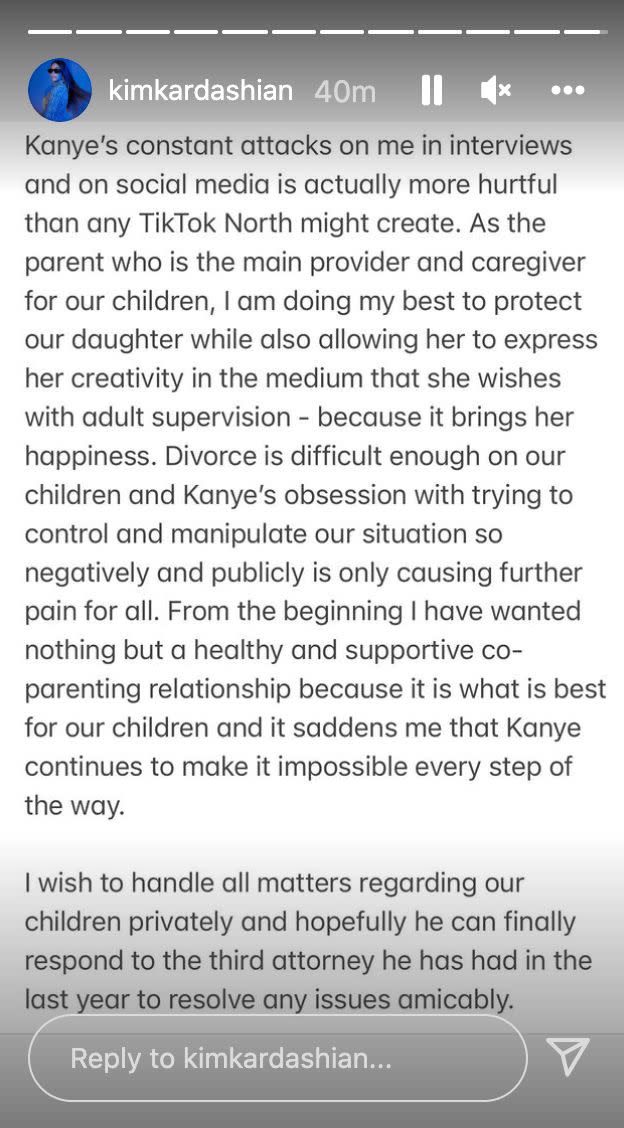 624px x 1128px - Kim Kardashian Calls Out Kanye West For 'Constant Attacks' And Public  Manipulation