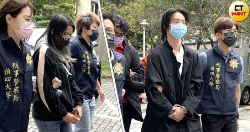 刑事局17日行動到新北市樹林逮捕網紅「小玉」朱玉宸，及共犯網紅笑笑。（圖／警方提供）