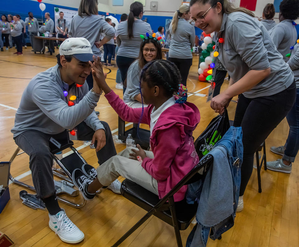 Genesco employees fitted all Park Avenue Elementary students in Nashville with new shoes at Genesco’s 2022 Cold Feet, Warm Shoes event. - Credit: Genesco Inc.