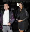 Dancing on Ice's Louie Spence and Christine Bleakley partied together.