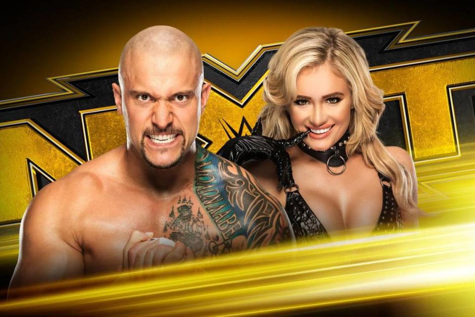 WWE NXT Superstars Karrion Kross and Scarlett.