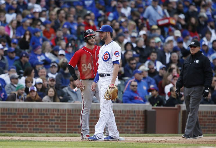 Bryce Harper and Kris Bryant grew up in Las Vegas. (AP Photo)