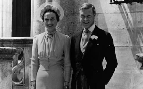 The Duke of Windsor and Mrs Wallis Simpson - Credit: Getty