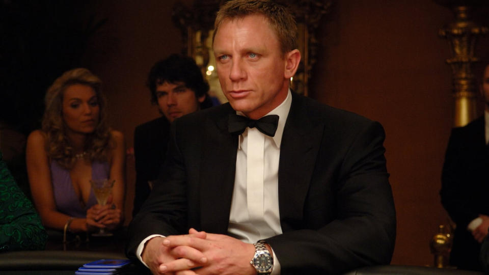 Daniel Craig sports an Omega watch in 'Casino Royale'. (Credit: Sony)